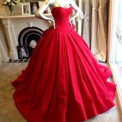 Red Prom Dresses,custom Prom Dress,sweetheart Prom..