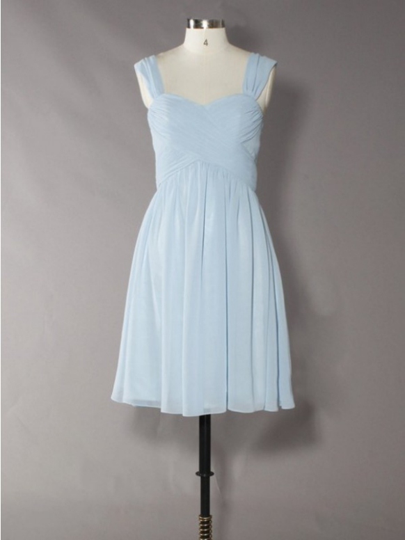 Short Chiffon Homecoming Dress ,a-line Off-the-shoulder Sweetheart Short/mini Chiffon Zipper Dresses