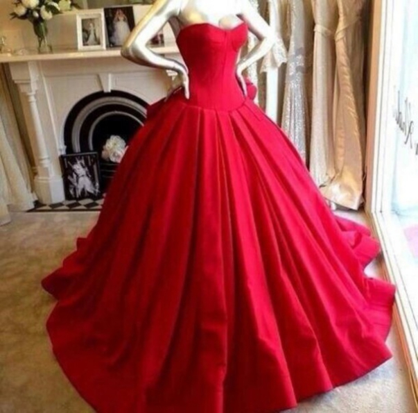 Red Prom Dresses,custom Prom Dress,sweetheart Prom Dress,neckline Prom Dresses,long Ball Gown,prom Dresses,15051325